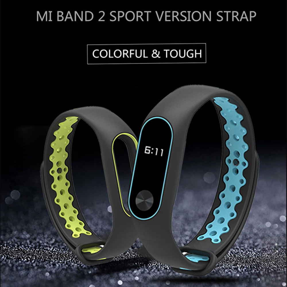 Dây Đeo Thay Thế Chất Liệu Silicon Màu Trơn Cho Xiaomi Band 2 Xiomi Band2 Ốp