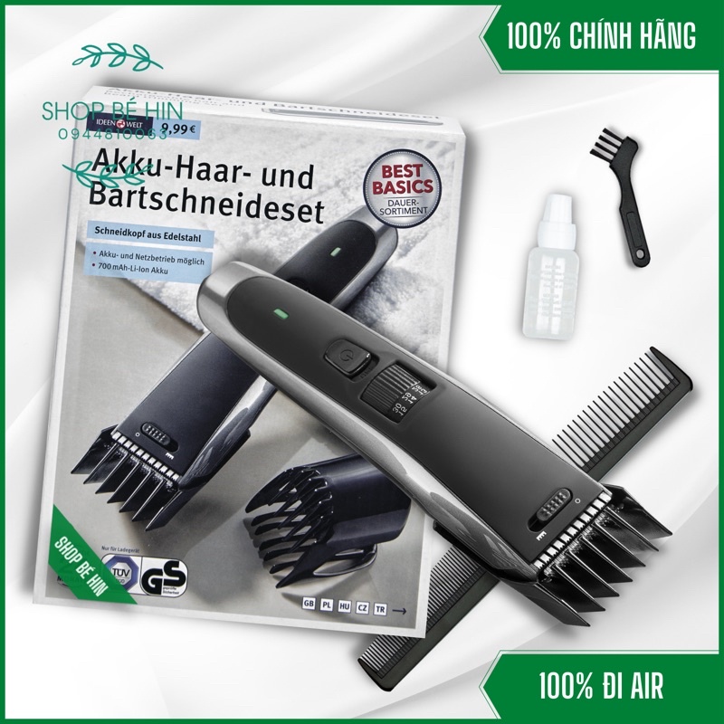 (Bảo hành) Tông đơ cắt tóc cạo râu IDEENWELT (Ideen Welt), tông đơ cắt tóc cho bé và gia đình, Hàng Đức chính hãng
