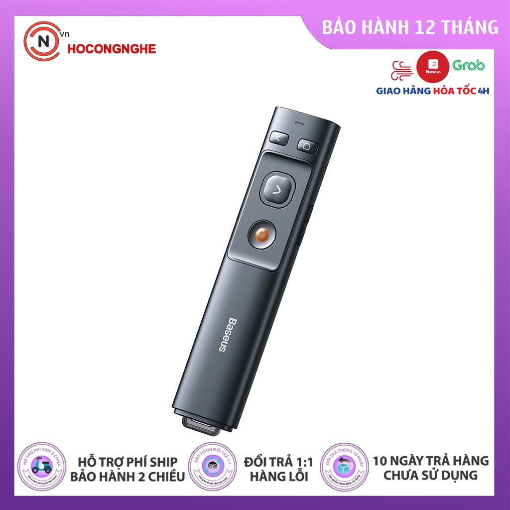 🌟CHÍNH HÃNG🌟 Bút laser trình chiếu, bút thuyết trình, bút trình chiếu đa phương tiện không dây PPT Baseus ACFYB - CCN