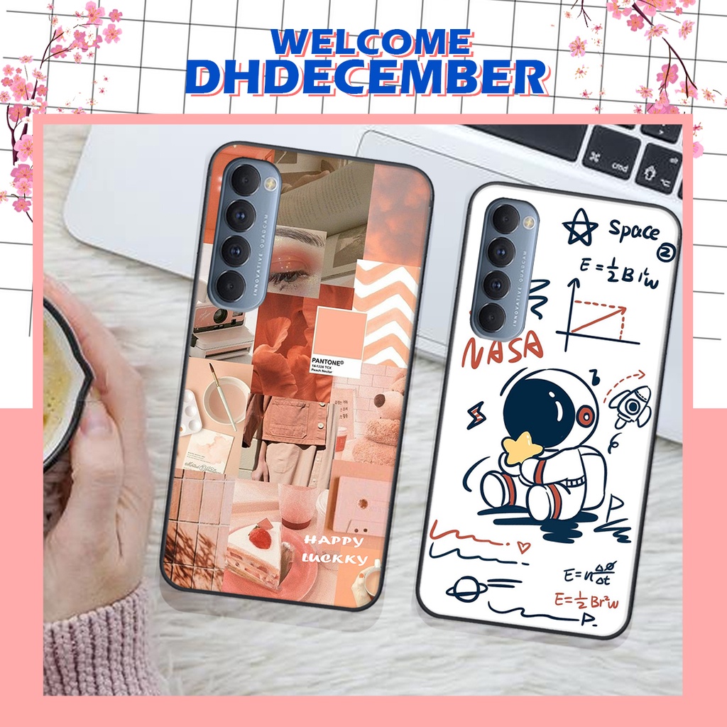 Ốp lưng Oppo RENO 4 PRO in hình nice ,good luck happy ốp xinh viền dẻo đẹp chất