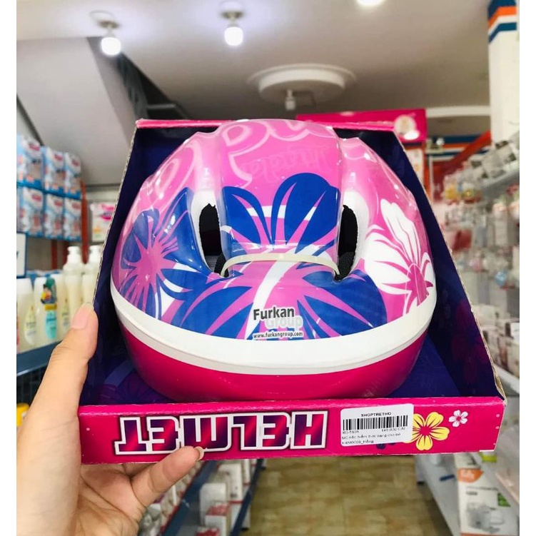 Mũ bảo hiểm thời trang cho bé trai bé gái từ 2 đến 10 tuổi