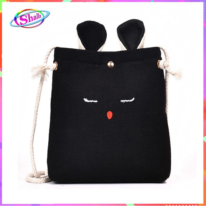 Túi đeo vao chéo bố mini tai thổ đáng yêu thời trang SD4 Shalla