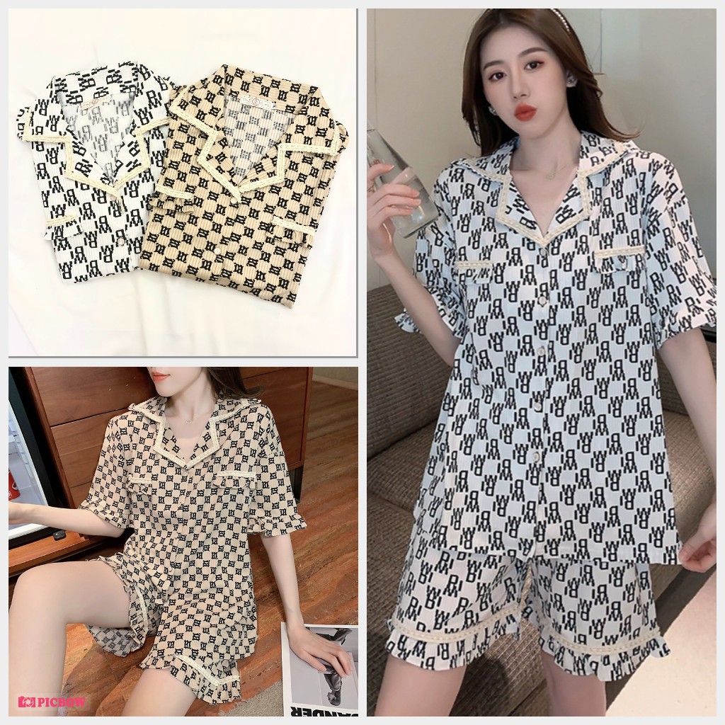 Pijama, Bộ Ngủ Nữ Đồ Mặc Nhà Set Cộc CCCP05