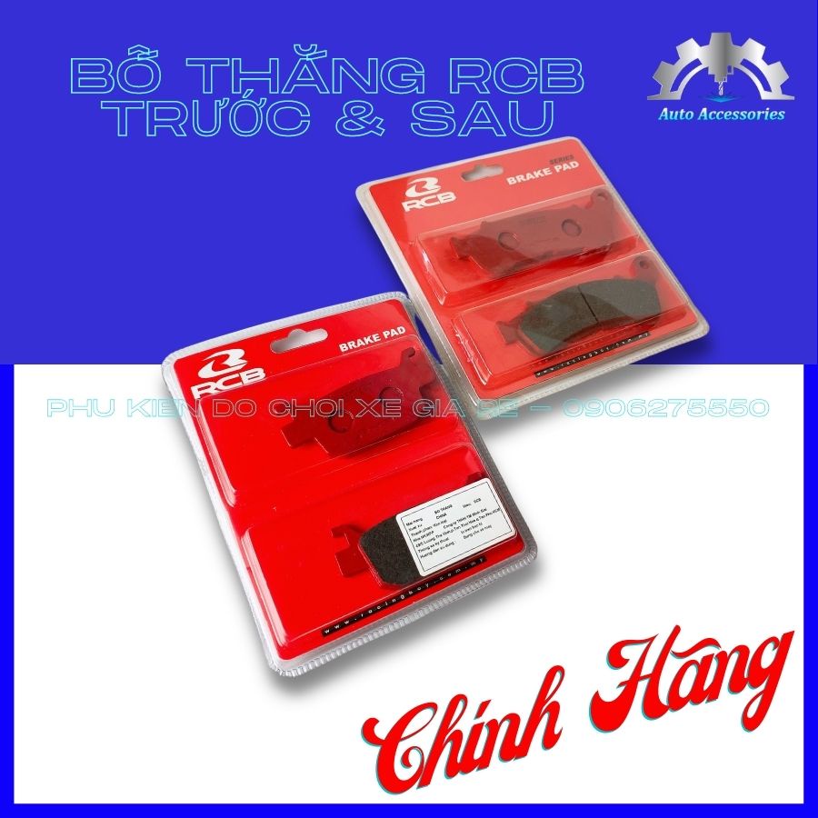 CHÍNH HÃNG RCB 100% - Bố Thắng Trước Sau xe Ex 135-150 - Winner - Wave - Raider - Satria - SH - Wave 125