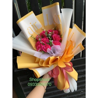 QUÀ TẶNG - bó hoa 10 bông sáp