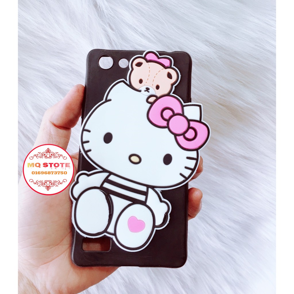 OPPO A33( NEO 7) ỐP DẺO ĐEN TPU HELLO KITTY CÓ NƠ