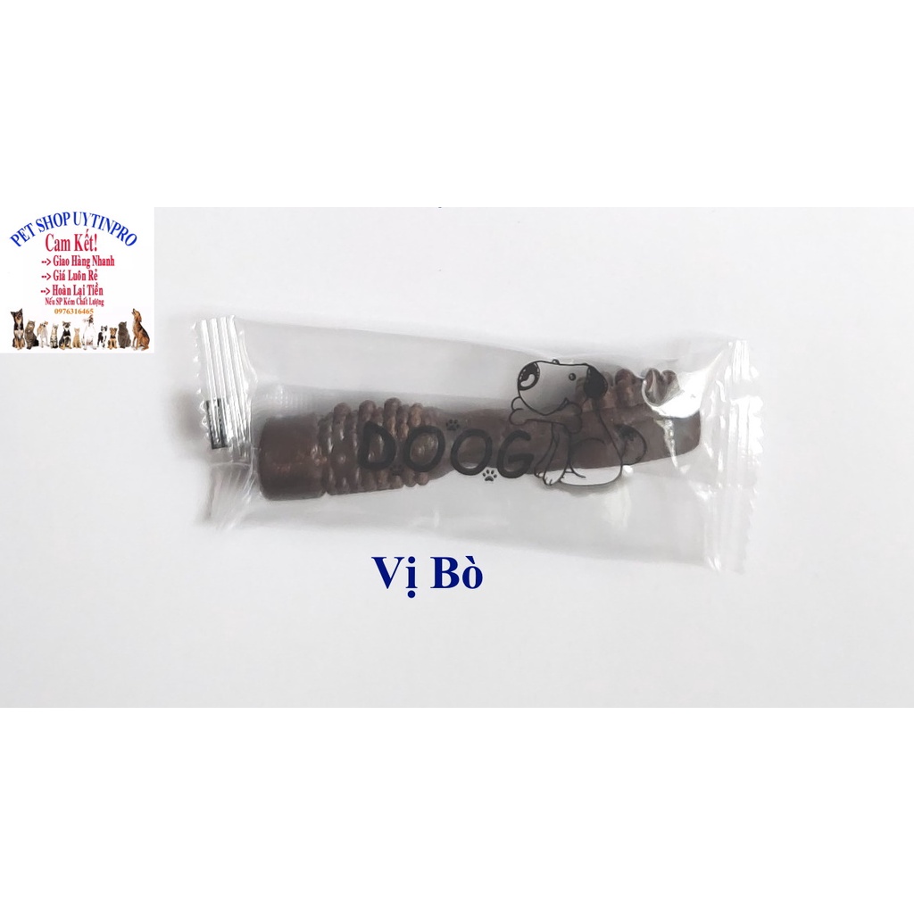 Xương gặm cho Chó Doog Hình bàn chải Gói 20g Bổ sung canxi, Giúp răng chắc khỏe, Thơm miệng, Tốt cho tiêu hóa
