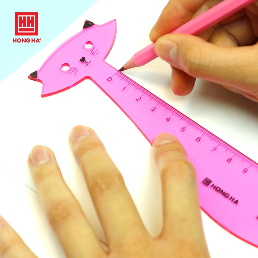 Thước kẻ học sinh hình mèo Kitty 15cm Hồng Hà - 3548