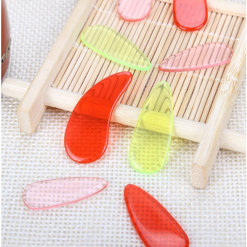 (7 màu) Móng trong suốt pha màu tràn viền nguyên khối dành cho đàn guzheng