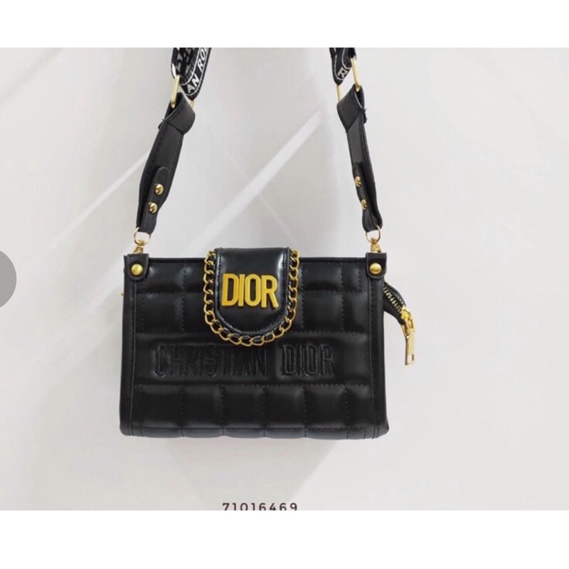 Túi đeo chéo dây bản to thổ Cẩm hot trend size 20 cm