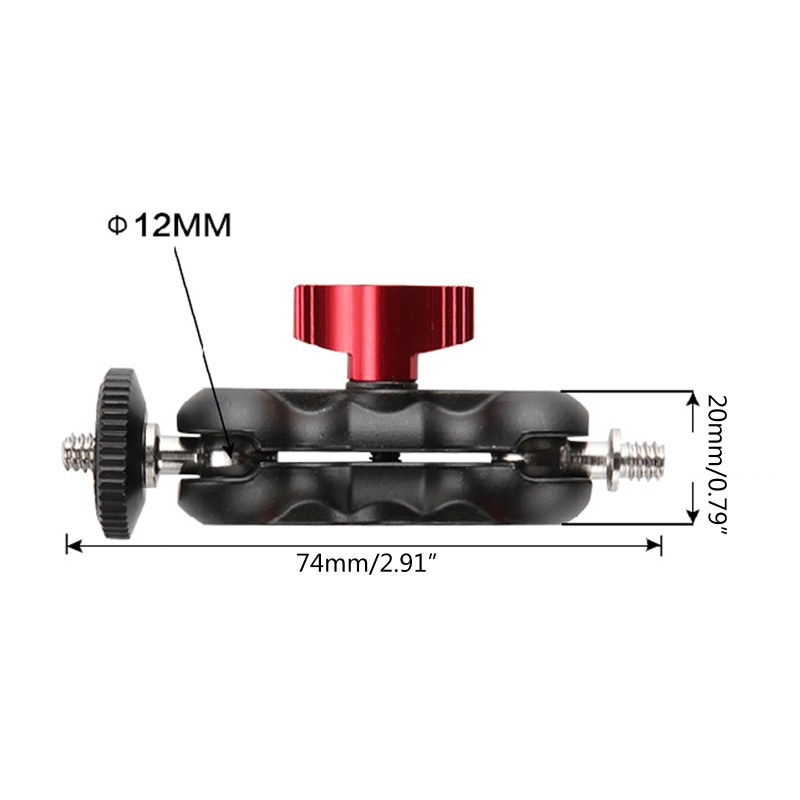 Đầu chuyển đổi 2 hướng gắn ngàm giá đỡ ren 1/4