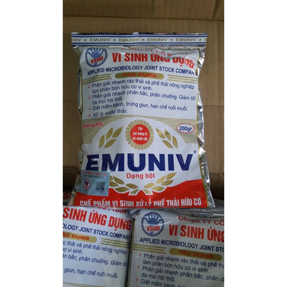 Chế Phẩm Vi Sinh EM EMUNIV Dùng Ủ Phân Cá, Ủ Rác Thải Hữu Cơ Vi Sinh, Ủ Phân Đậu Tương,Chuyển Hóa Phân Bón, Ủ Bánh Dầu