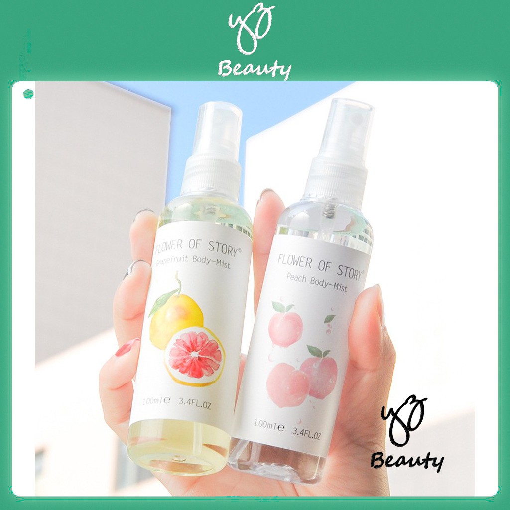 Một Chai Xịt Thơm 2in1 Body Và Xịt Thơm Phòng Hương Hoa Qủa Flower Of Story 100ML - YZ Beauty | BigBuy360 - bigbuy360.vn