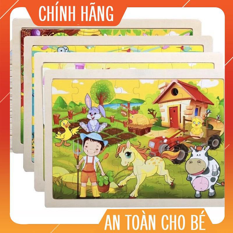 Combo 10 Tranh Ghép 40 Miếng GỖ ĐẸPNhiều Chủ Đề Giúp Phát Triển Trí Thông Minh, Tăng Khả Năng Tư Duy Cho Bé #7