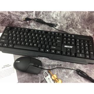 BỘ BÀN PHÍM CHUỘT CHUYÊN GAME MIXIE X60 – BỘ PHÍM CHUỘT CÓ DÂY