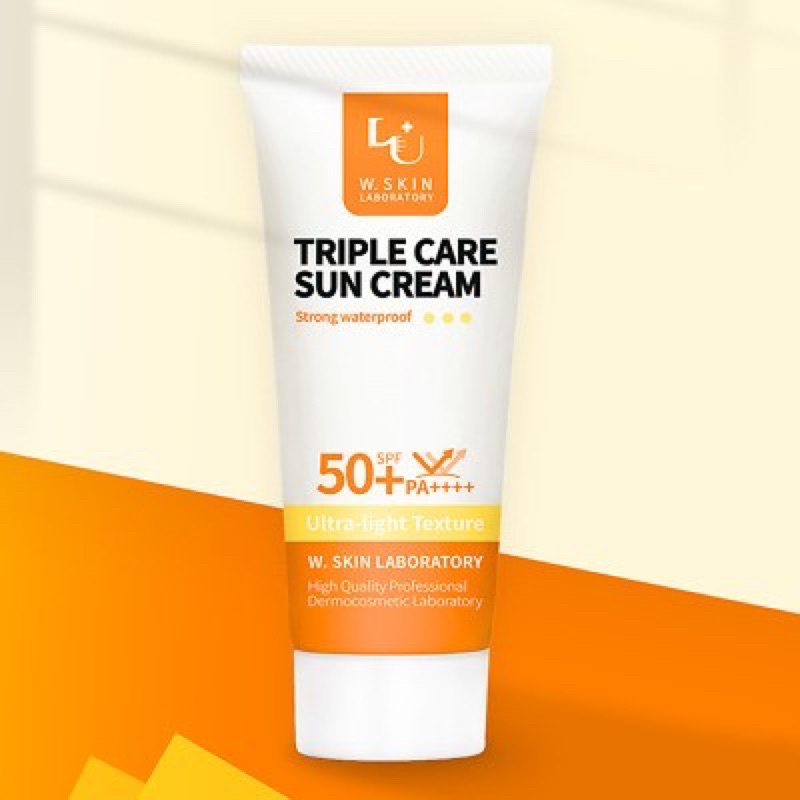 ✅ WSkin Laboratory KEM CHỐNG NẮNG TRIPLE CARE SPF 50+ tác dụng 3in1 60 ml