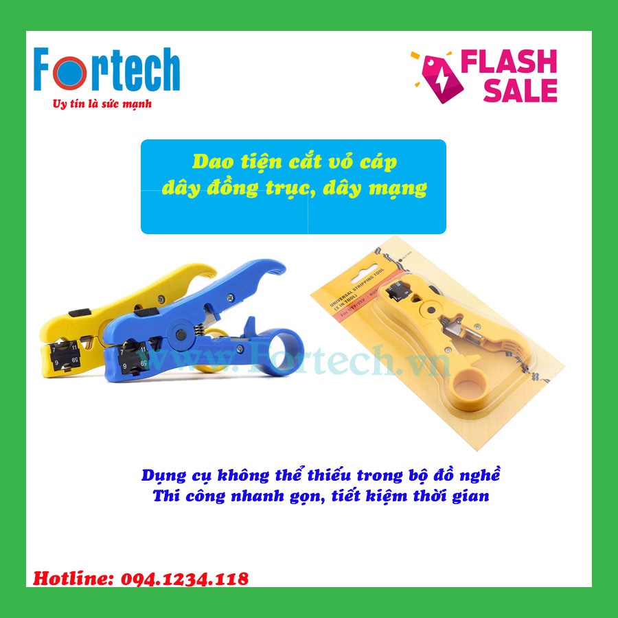 Dao tiện cáp mạng Cat5e, Cat6e, Cáp đồng trục RG6, RG11, RG59