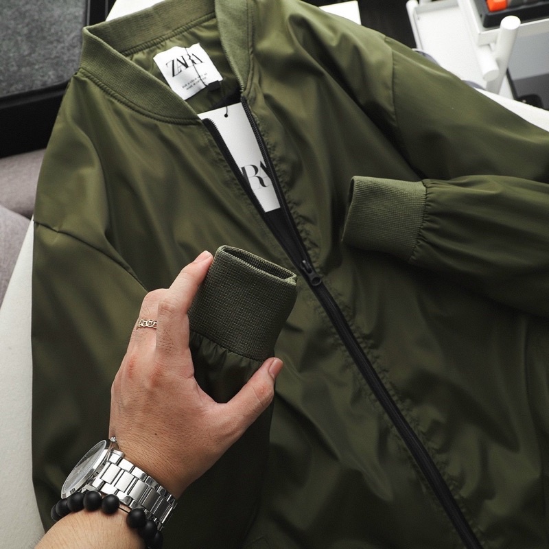 Áo khoác gió nhẹ Bomber Jacket ZR man 2 lớp trượt nước Onwed2022