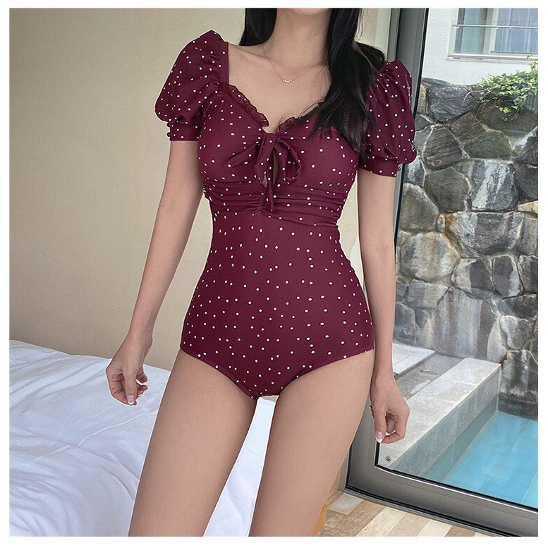 [CÓ SẴN] Bikini 1 mảnh - Đồ bơi nữ che khuyết điểm vai kín đáo hàng Quảng Châu chất đẹp 2555 | BigBuy360 - bigbuy360.vn