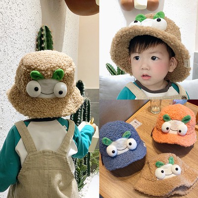 Mũ bucket hoạ tiết hoạt hình phong cách Hàn Quốc dành cho trẻ em