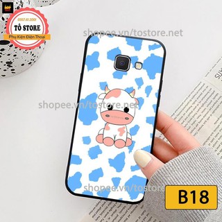 Ốp lưng Samsung J7 Prime / J4 Plus / J4 Core / J6 Plus - Ốp lưng điện thoại Samsung cao cấp, in hình bò sữa Kute chất