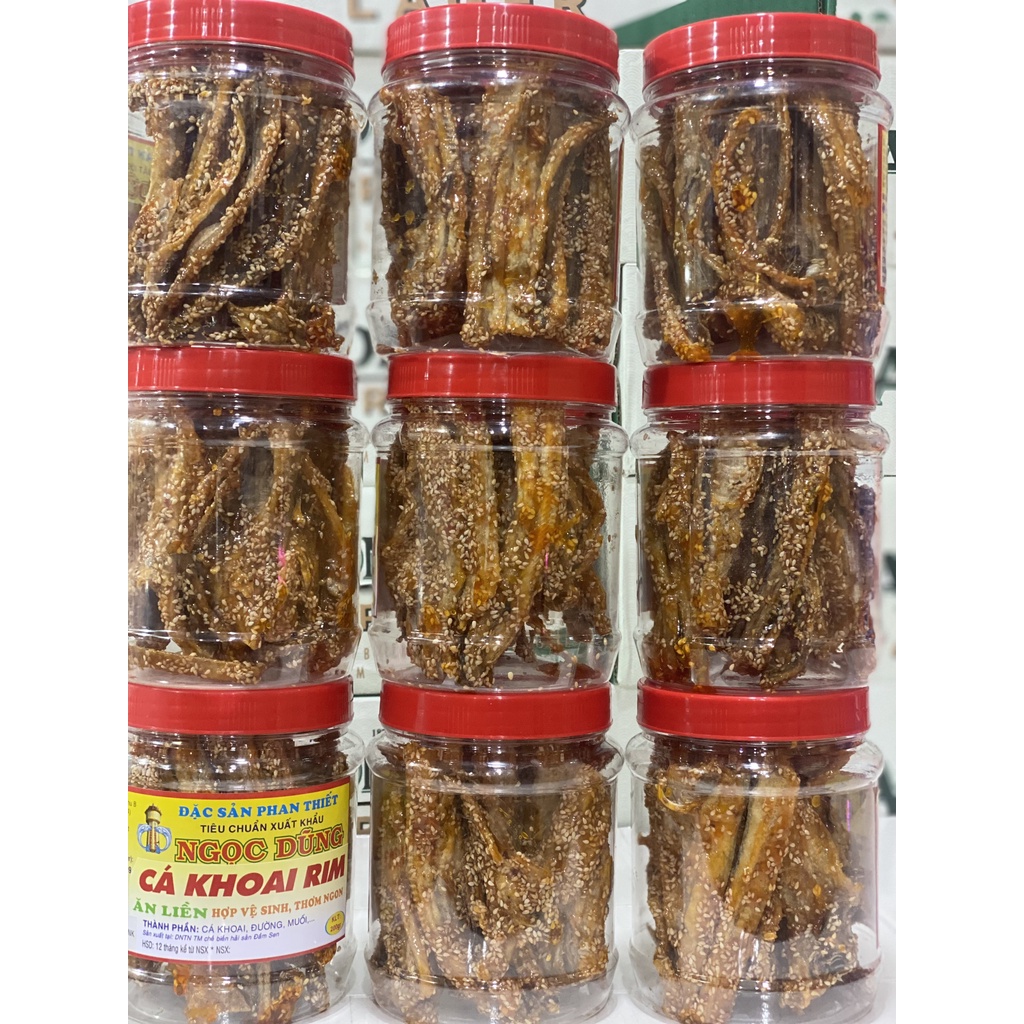 Cá Khoai Rim ( ăn liền ) là món ăn ngon của Shop Đặc Sản Biển Phan Thiết NGỌC DŨNG; Hộp 200 gram. HSD 12 tháng