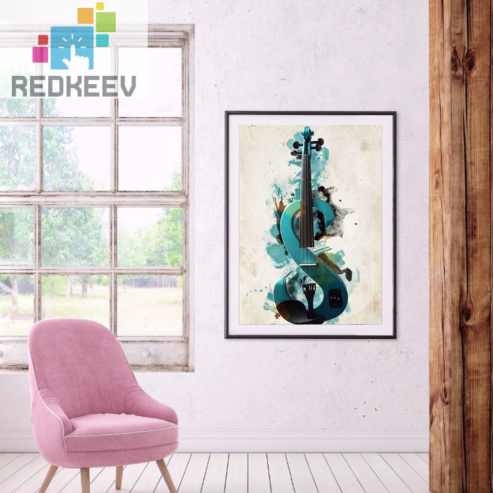 Bộ Tranh Đính Đá 5d Tự Làm Hình Đàn Guitar Redkeev 1.13