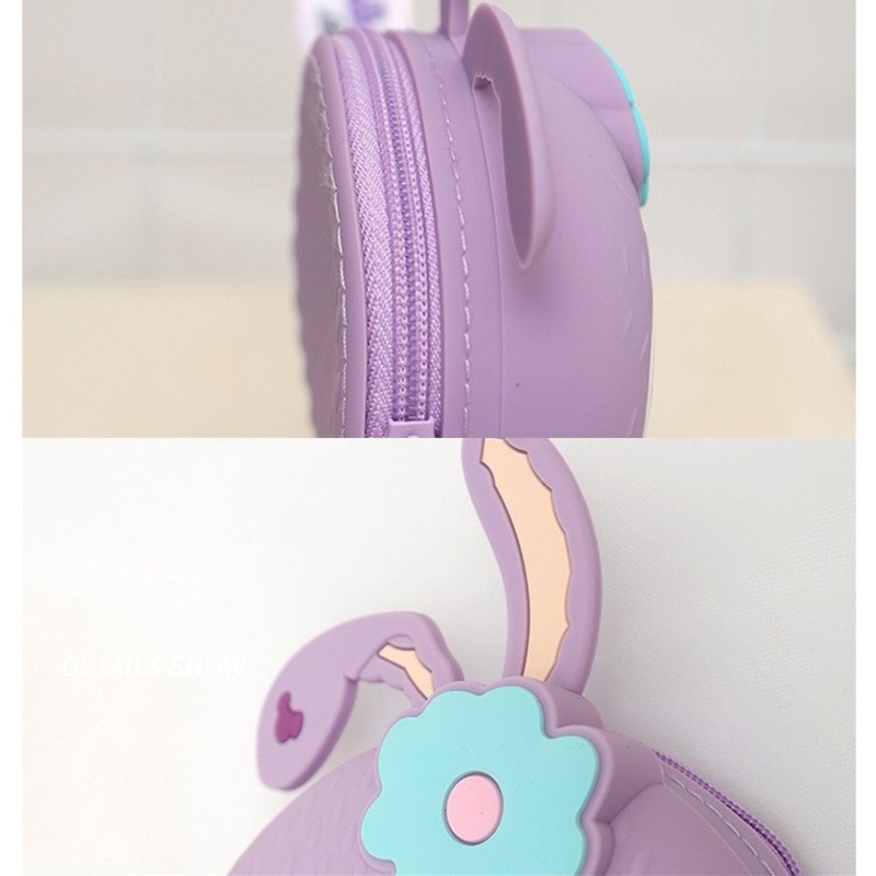 Túi Đeo Chéo Bằng Silicon Họa Tiết Hoạt Hình Disney Stella Lou Dễ Thương Cho Bé