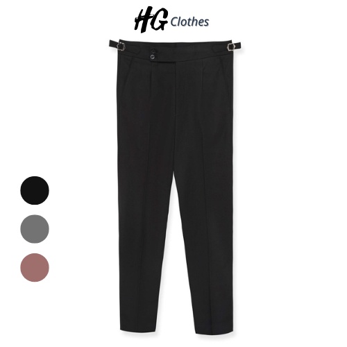 Quần Âu Nam Cạp Cao 2 Khuy Kiểu mới - Phong cách Hàn Quốc - Dáng ôm - Form chuẩn - Chất Vải Cotton Hàn Cao Cấp