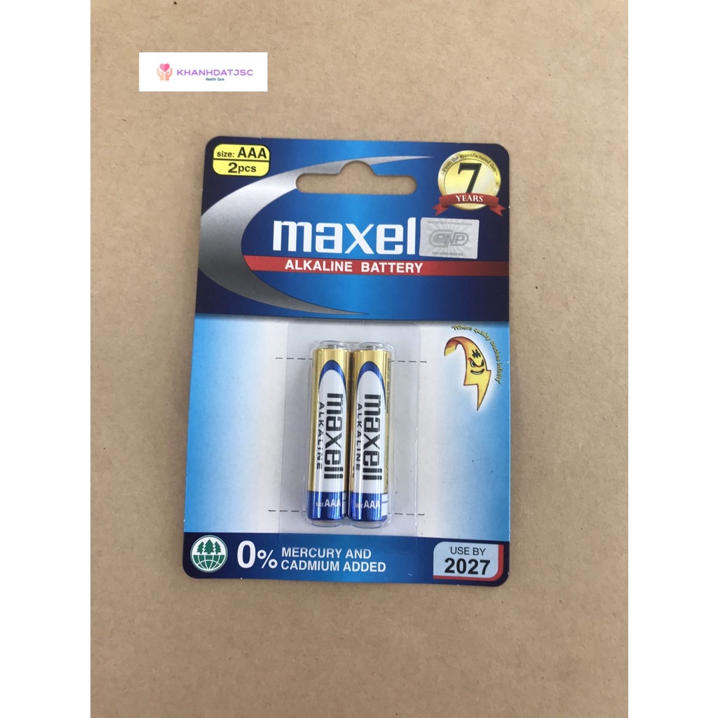 Combo Pin tiểu Maxell AAA ( Alkaline Battery LR03 xanh) sử dụng trong thiết bị yêu cầu điện áp cao