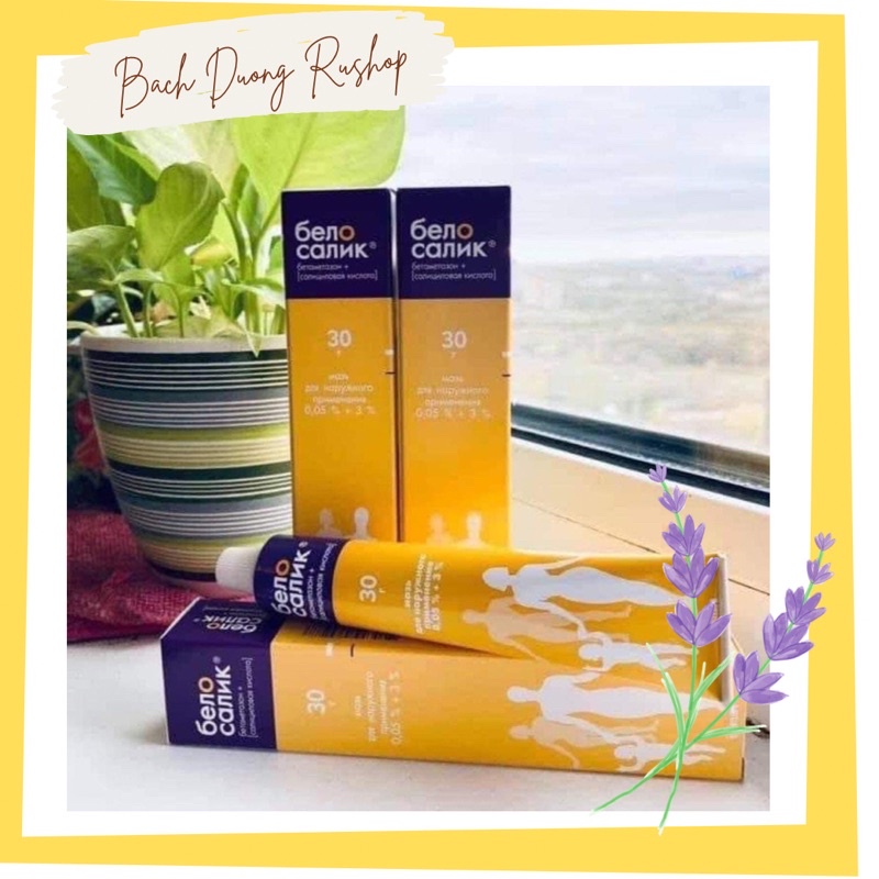 Kem bôi da cơ địa, viêm da dị ứng Belosalic Nga 30gr - Bachduongrushop