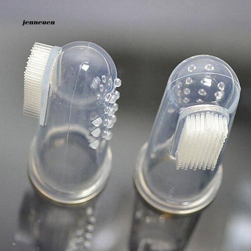 Bàn chải silicone mềm làm sạch răng cho bé