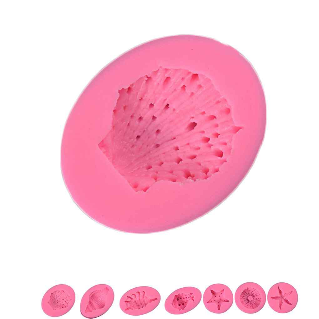 Khuôn Silicone Làm Bánh Hình Vỏ Sò / Vỏ Sò / Bãi Biển Độc Đáo