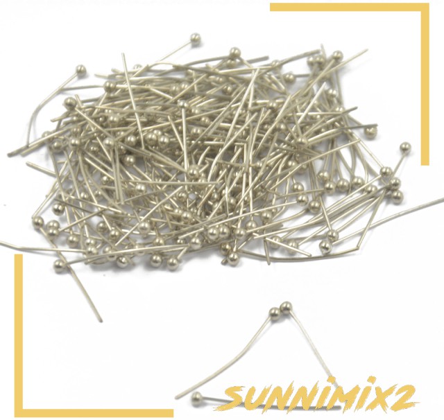 200 Ball Head Pins Silver Plated DIY Craft Jewellry Making Findings Headpins