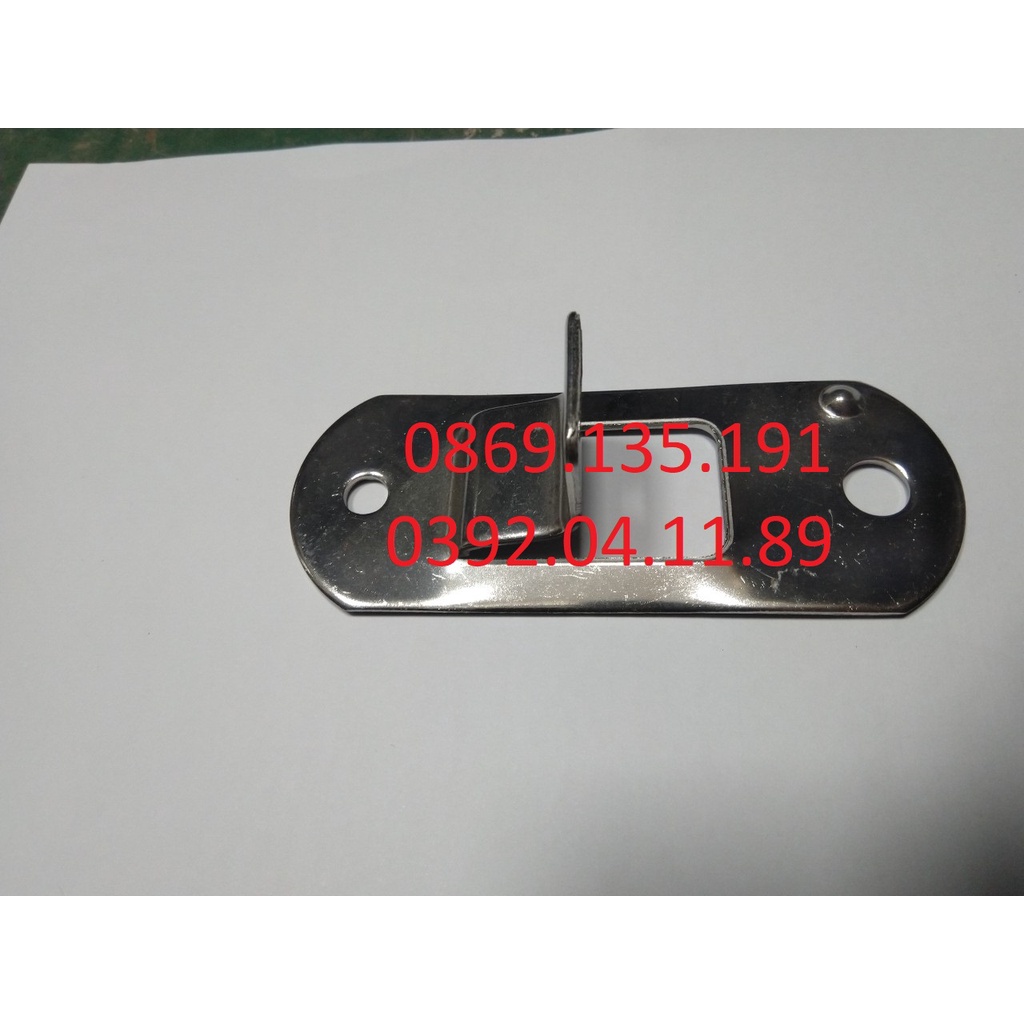 Đế khóa gài cửa thùng inox, Đế kẹp tay gài khóa cửa thùng sau inox