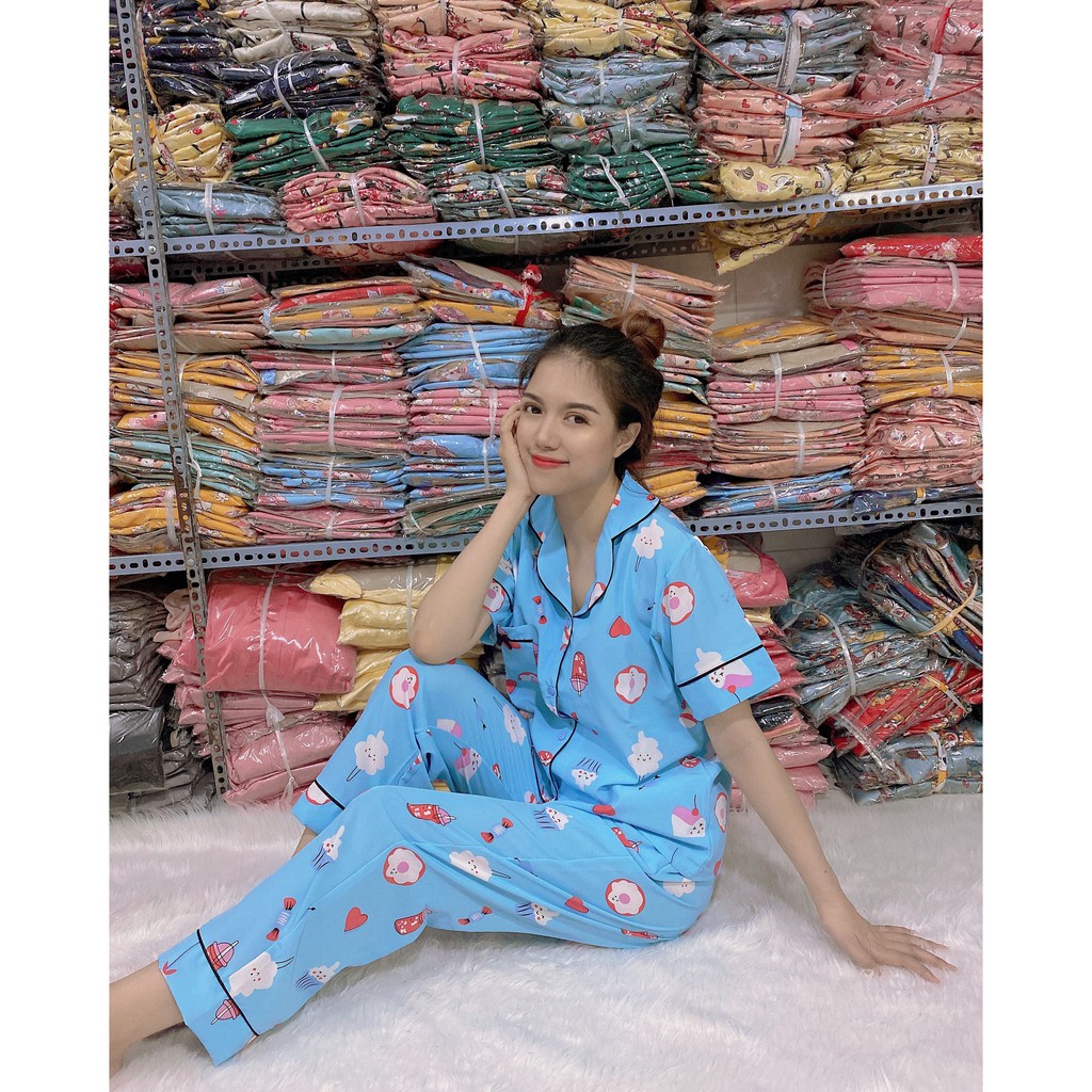 [Mã SKAMLTSM9 giảm 10% đơn 99K] PIJAMA LỤA VIỀN ( TAY NGẮN QUẦN DÀI )