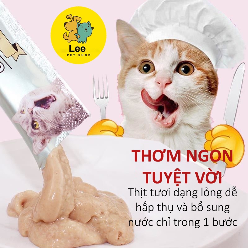 Súp thưởng cho mèo - Súp thưởng cho mèo Cat Food gói 15G