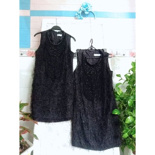 Đầm Đen tua rua siêu sang hàng secondhand size M và L