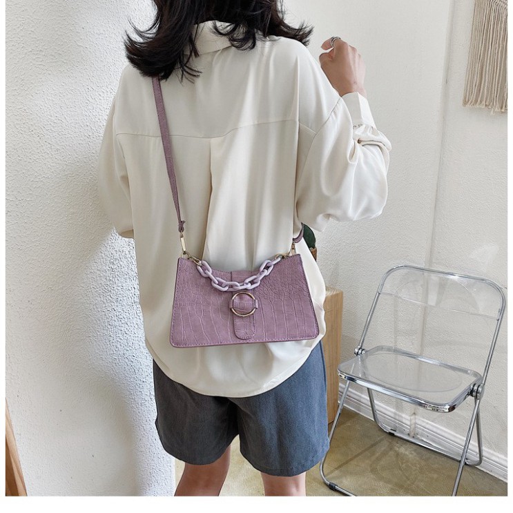 Túi xách nữ, túi đeo chéo sang trọng vân da cá sấu cao cấp phối xích trẻ trung TX25 - Chjp Xjnh Boutique | BigBuy360 - bigbuy360.vn