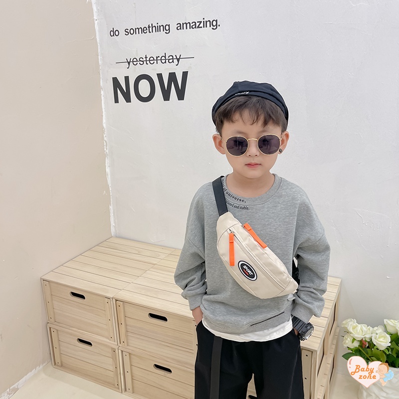 Túi Đeo Chéo Vải Canvas 4 Kiểu Phong Cách Hàn Quốc Cho Bé