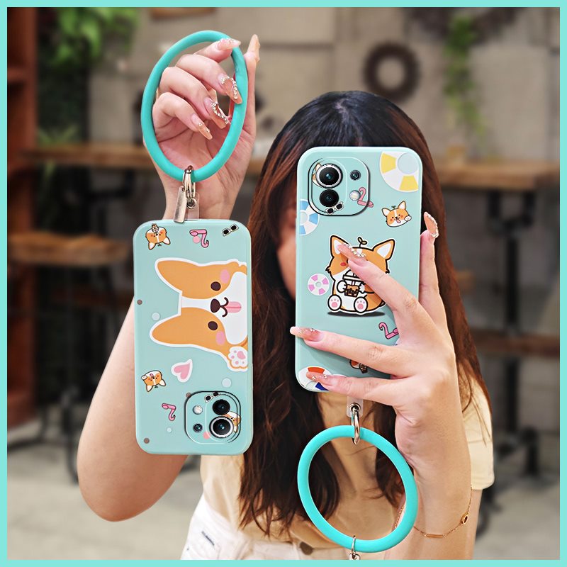 Skin-friendly feel bracelet Phone Case For Xiaomi 11 Lens bump protection ring Simplicity Anti-fall Camera all inclusive