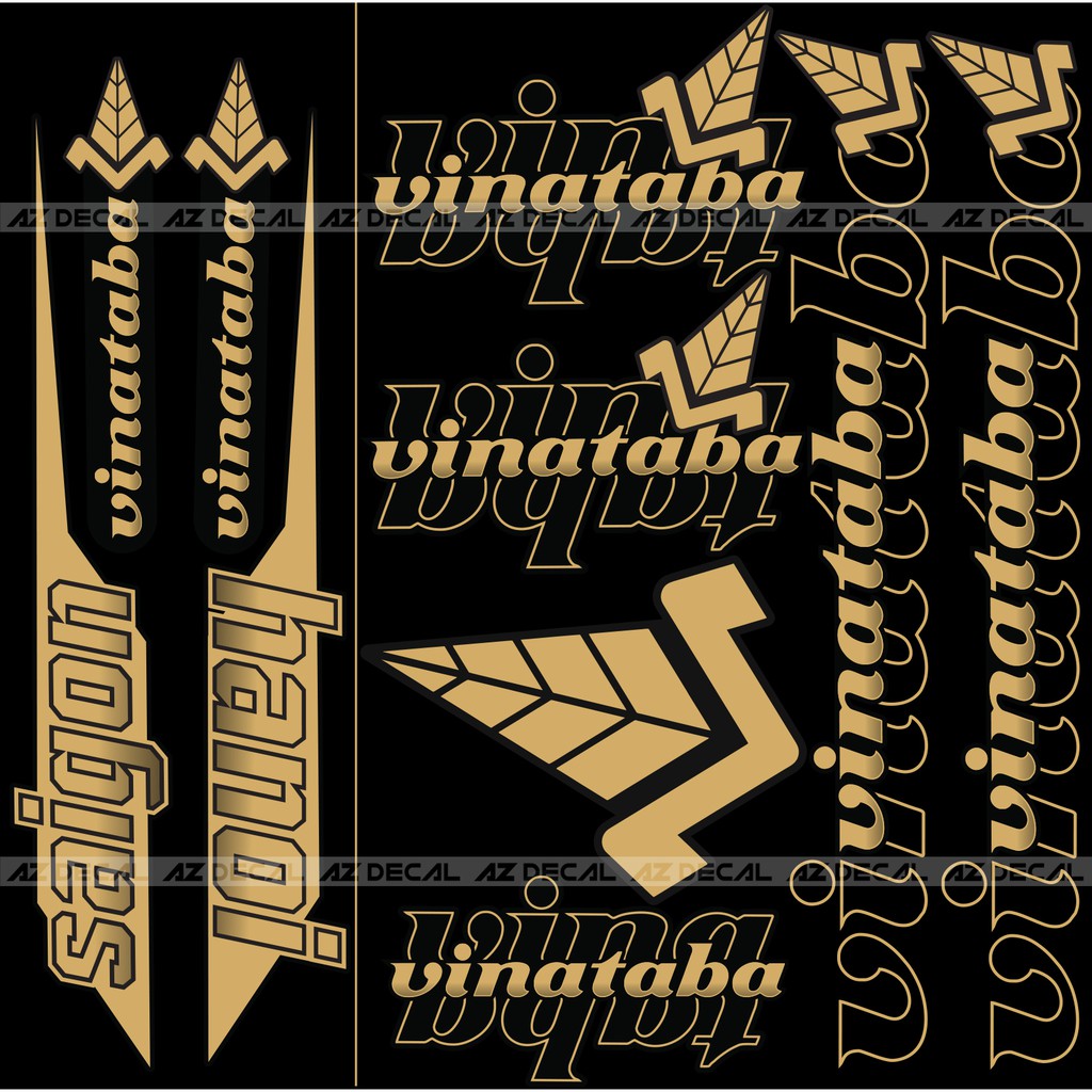 Tem Rời Xe Vinataba | Decal Dành Cho Mọi Dòng Xe Máy, Xe Điện Chống Nước, Bền Màu