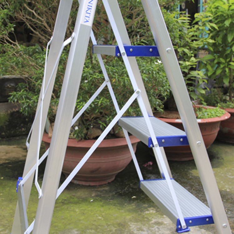 Thang ghế nhôm - NIKITA DL06 6 bậc - Bậc lớn chính hãng