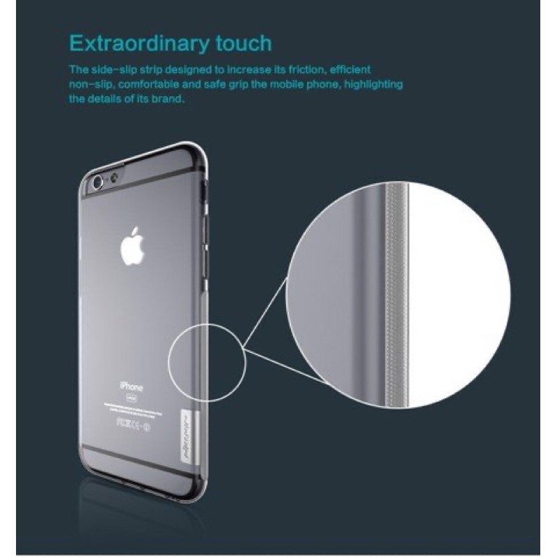 Ốp lưng silicon trong suốt Iphone 6/6S chính hãng Nillkin