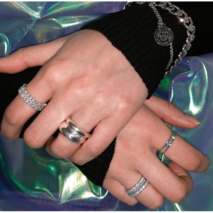 CHÍNH HÃNG NHẪN SLIVER TWINKLE BLING PASIÓN BTS, NCT