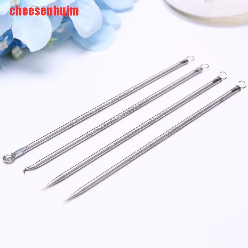Set 4 Dụng Cụ Nặn Mụn Đầu Đen / Mụn Trứng Cá Tiện Dụng