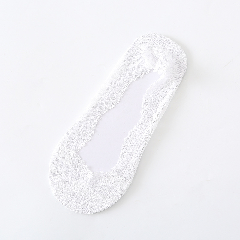 Một đôi vớ  ren cổ thấp chống trượt mang giày cao gót, giày búp bê và đi trong nhà - vớ ren giá s