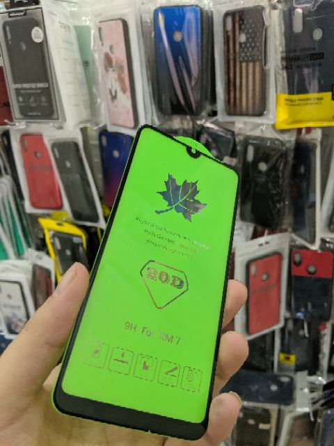 Cường lực 20D cho Xiaomi Redmi 7 FREESHIP Từ 50k full màn full keo ôm màn 2.5D cao cấp chất đẹp