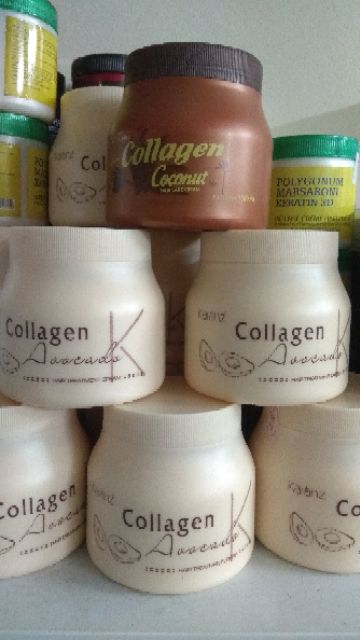 Hấp ủ tóc tại nhà Collagen Karanz 1000ml hương bơ hộp lùn dưỡng chất collagen giúp hồi sinh và tái tạo tóc bị hư tổn