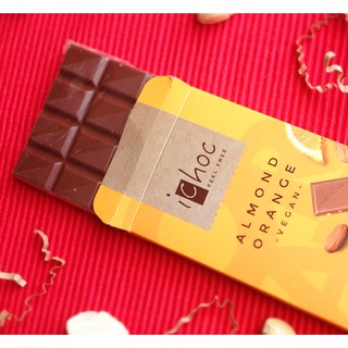 Socola thuần chay hữu cơ iChoc - Almond orange